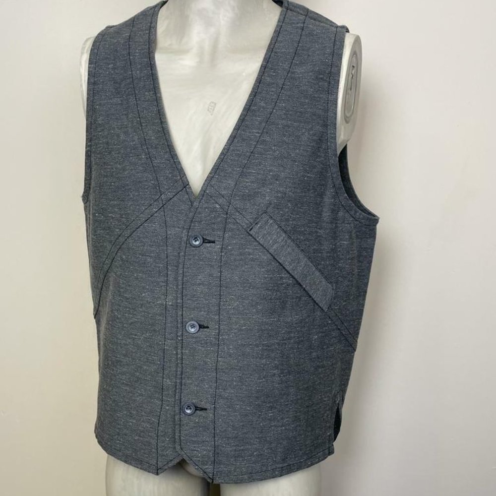 TIMBERLAND MEN'S GRAY FULL ZIP VEST JACKET 7510J-532 SIZES : L - XL